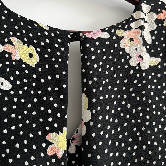 Topshop Spot Floral Tie Tea Dress - Picture 11 of 15
